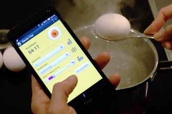 Digitale Ei- und Osterhasensuche - Apps rund ums Fest - Je nach Größe des Eis und der Ausgangstemperatur, verbunden mit dem gewünschten Endzustand ermittelt die Eieruhr-App die genaue Kochzeit.