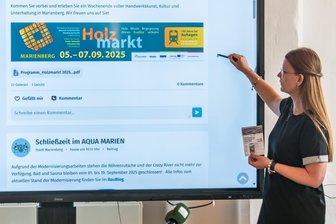 Digitale Wege: So will Marienberg die Bürger besser und schneller informieren - Pressesprecherin Sandra Schmieder präsentiert die neuen digitalen Angebote der Stadt.