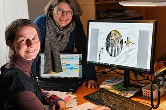 Digitale Welt macht es möglich: Kurfürst Moritz steigt im Freiberger Dom von seinem Monument - Jana Tschapek und Sabine Lohmann wollen die Grablege im Freiberger Dom virtuell begehbar machen.