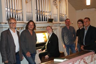 Dittersbacher Göthel-Orgel erfährt eine Renaissance - Die Dittersbacher Orgelfreunde Jens Hermann, Jörg Lange, Peter Kleinert, Uwe Hiss, Christoph Rühle und Dirk Börner sammeln Spenden für die Orgel.
