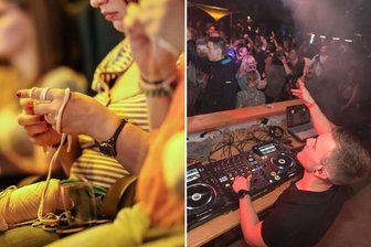 DJs und Stricknadeln vereint: Einzigartiges Festivalerlebnis in Limbach-Oberfrohna - Das "Loop-Festival" vereint Handarbeit mit Festivalstimmung.