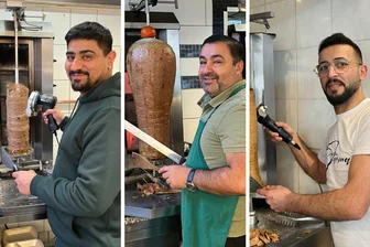 Döner-Dichte von Zwickau: Gibt es wirklich zu viele Imbissläden? - Versorgen Zwickauer mit dem beliebten Imbiss Döner (von links): Zaraq Husnain vom "Ali Baba", Hasan Fellahoglu vom "Orient Bistro Kebaphaus" und Masoud Misto vom "Bella Italia".