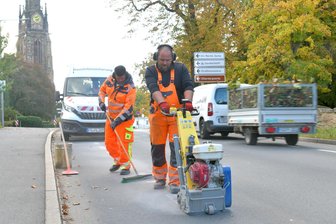 Donatsring in Freiberg halbseitig gesperrt - 