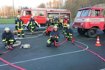 Dorfchemnitzer Feuerwehr mit langer Geschichte - Die Brandschützer aus Dorfchemnitz: Eigentlich wollten sie zum 150. Geburtstag ihrer Wehr in diesem Jahr ein großes Fest feiern. Das wird wegen der Pandemie nun auf 2022 verschoben. 