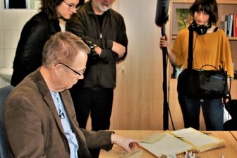 Dreharbeiten im Rathaus -