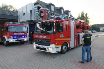 Drehleiter angekommen -