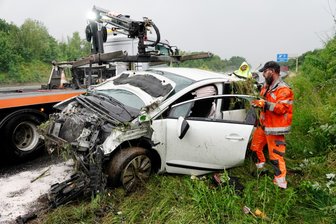 Drei Verletzte bei Unfällen auf A 4 bei Frankenberg -