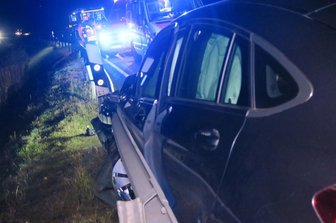 Drei Verletzte bei Unfall auf Autobahnzubringer in Hirschfeld - 