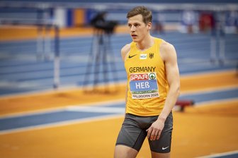 Dreispringer Max Heß meistert Qualifikation bei Hallen-EM souverän - Max Heß benötigte in der Omnisport Arena in Apeldoorn nur einen Sprung, um sich für das Finale zu qualifizieren.