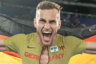 Dresdner Karl Bebendorf erkämpft EM-Bronze in Rom - Karl Bebendorf schreit seine Freude heraus.