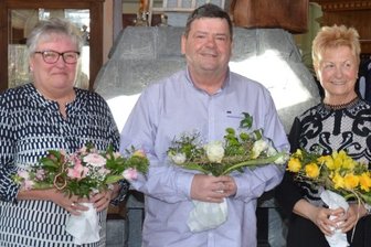 DRK-Trio nimmt Abschied - Silvia Vogel, Thomas Schreiber und Elke Lippold (v. l.) wurden verabschiedet.