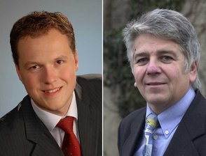Duell: Jugend gegen Erfahrung - Jan Löffler (links) von der Jungen Union will in den Landtag, Ex-Landrat Christian Otto auch.