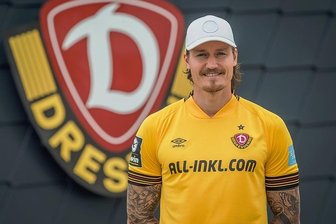 Dynamo Dresden im Pokal gegen Stuttgart: Stürmt Schäffler neben Kutschke? - Dynamo-Neuzugang ManuelSchäffler.
