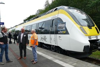 E-Zug macht in Zschopau Halt -