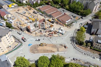 Edeka-Kreisel in Plauen nimmt Gestalt an -