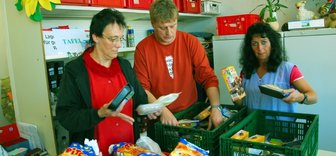 Helfer bei Plauener Tafel