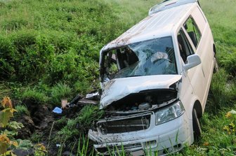 Eibenstock: Verunglückter Kleintransporter ohne Fahrer gefunden -