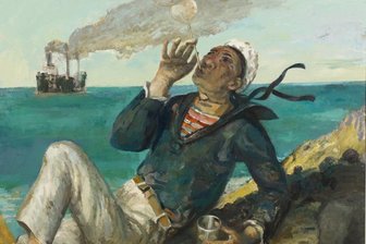 Ein Blick zurück in die DDR: Ausstellung in Halle stellt Künstler in den Fokus - Das Ölgemälde "Wenn Seemannsgarn" von Harald Metzkes stammt aus dem Jahr 2013.