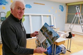 Ein Chemnitzer baut das Erzgebirge nach - In diesem ehemaligen Klassenzimmer will Wilfried Neumann seine Modellbahnausstellung einrichten. 