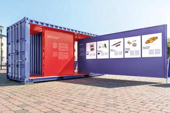 Ein Container voller Schicksale: Ausstellung im Erzgebirge bringt NS-Verbrechen ins Bewusstsein - So ein Container steht nun bald in Aue-Bad Schlema. Eine europaweite Wanderausstellung in umgebauten Übersee-Containern macht auf das Projekt „Stolen Memorys“ aufmerksam.