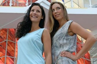 Models präsentierten gestern Teile der neuen Kollektion des Stollberger Herstellers "Modee".