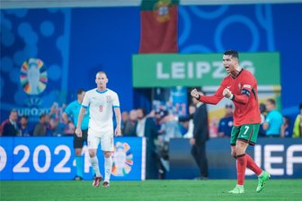Ein Held und ein Pechvogel prägen Portugals Sieg in Leipzig - Auch ohne eigenes Tor: Ronaldo jubelt nach dem Sieg in Leipzig.