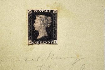 Ein Penny bringt keine Millionen - Eine "Penny Black" von 1840. 