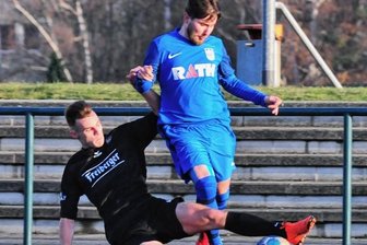 "Ein Spiegelbild der gesamten Saison" - Die Kicker des BSC Freiberg mit Luis Landgraf (l.) konnten den Meißner SV am Sonnabend nicht stoppen. Es war bereits die vierte Heimniederlage des BSC in dieser Landesklasse-Saison. 