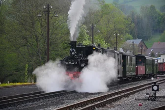 Ein Ticket zum Glück im Erzgebirge: Preßnitztalbahn feiert ihren millionsten Fahrgast - Die Preßnitztalbahn hat am Samstag ihren millionsten Fahrgast befördert.