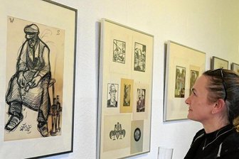 Eine Ausstellung in Stollberg erinnert an den Künstler Walter Schurig - Auch die Stollbergerin Kerstin Uhlmann hat bei der Auswahl und Anordnung der Motive mitgeholfen.