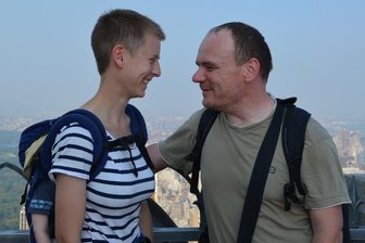 Eva-Maria und Frank Hommel in New York - im Hintergrund: der Central Park.
