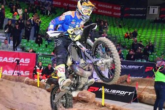 Eine glücklose Premiere - Bei seinem ersten Start beim Super-Enduro-WM-Lauf in Riesa fehlten dem Reinsdorfer Arvid Meyer am Ende 0,012 Sekunden, um sich für die Wertungsläufe zu qualifizieren. 