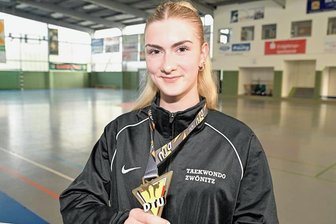 Eine Lößnitzerin mit Kante: Taekwondokämpferin will irgendwann zu Olympia - Auf dem Weg nach oben: Marbele Pfaff, das größte Talent der Taekwondo-Abteilung des Zwönitzer HSV, will an einer EM und irgendwann an Olympischen Spielen teilnehmen.