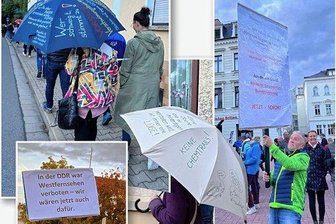Eine Stadt geht auf die Straße: Die Demonstranten von Crimmitschau - Montagabends nach sechs in Crimmitschau. Aus allen Nebenstraßen kommen Frauen und Männer, ab und zu Kinder und Hunde. Sie laufen in Grüppchen zum Marktplatz.