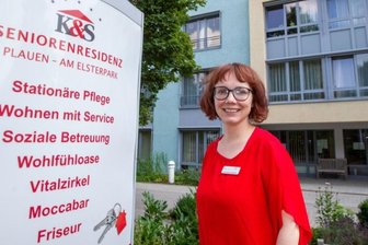 "Eine Verpflichtung zur Impfung sehe ich sehr kritisch" - Annika Schaub ist seit 2018 Leiterin der K&S-Seniorenresidenz "Am Elsterpark" in Plauen. Die Diplom-Kauffrau, Jahrgang 1979, und verantwortlich für 157 Bewohner, 140 Mitarbeiter und 18 Lehrlinge.