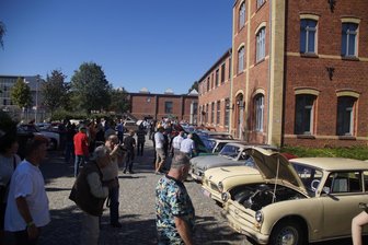 Eine Zwickauer Auto-Legende feierte 70-Jähriges - Großes Gewusel herrschte beim P-70-Treffen auf dem Hof des August-Horch-Museums.