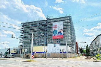 Einlicke in Baustelle des Technikums der Westsächsischen Hochschule - Das Neubau des Technikums der WHZ