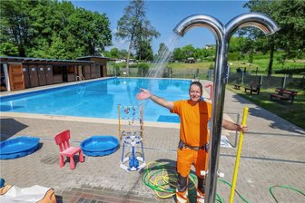 Eintritt in die "Pfütze" in Oberlungwitz wird teurer - Im Oberlungwitzer Freibad "Pfütze" kann am Samstag der Badespaß beginnen.