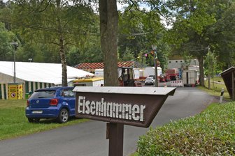 Eisenstark: Dorfchemnitz feiert 50. Hammerfest - Noch ist das Gelände um den Eisenhammer verwaist, hier steigt das 50. Hammerfest.