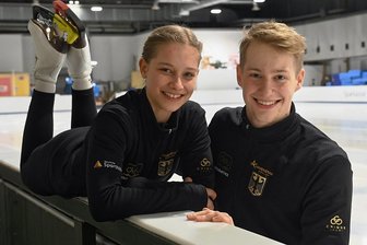 Eiskunstlauf-EM: Junges Chemnitzer Paar vor Premiere - Letizia Roscher und Luis Schuster vom Chemnitzer EC stehen vor ihrer Premiere bei der EM. 