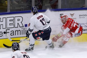 Eispiraten Crimmitschau bestätigen den Abgang von zwei jungen Spielern - Alexander Vladelchtchikov (rechts) wird in der kommenden Saison nicht mehr dem Kader der Eispiraten Crimmitschau angehören.