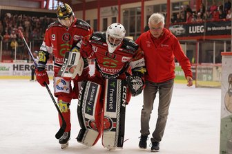 Eispiraten Crimmitschau nennen Termin für Comeback des verletzten Torhüters Oleg Shilin - Torhüter Oleg Shilin ist im Heimspiel gegen Ravensburg mit einer Verletzung am rechten Knöchel früh ausgeschieden.