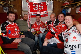Eispiraten-Sonderzug auf dem Weg nach Deggendorf -