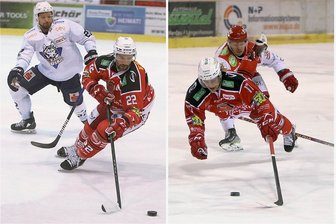 Eispiraten: Welche Profis müssen gehen? - Bei Scott Timmins (links) und Mathieu Lemay (rechts) stehen die Zeichen auf Trennung. 