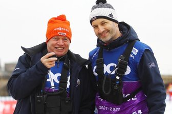 Elbufer fest in Geyerscher Hand - Reinhard Distelmeier und André Augustin (r.) hatten den Weltcup in Dresden im Griff. Die beiden vom SSV Geyer waren als Kampfrichter- beziehungsweise Stadionchef für den Weltcup verantwortlich.