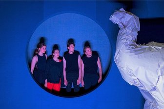 "Elefant im Raum": Kann die Klimakrise ohne Konsequenzen bleiben? - "Der Elefant im Raum" mit Lisa Mattiuzzo, Maja Grahnert, Morris Weckherlin und Gabriel Tauber (von links). 