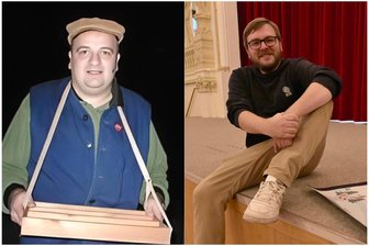 Emotionales Musical-Revival: Sohn übernimmt die Kultrolle seines Vaters im Zwickauer „Schneehase“ - Sebastian Roscher (r.) übernimmt im Stück die Rolle seines verstorbenen Vaters Jens.