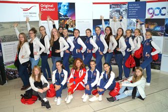 Empfang für russische Synchronschwimmerinnen -