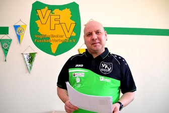 Endrunde des Hallenfußball-Pokals im Vogtland im nächsten Jahr an neuem Ort - VFV-Geschäftsführer André Rabe nutzt das Sportforum Vogtland für die Endrunde des Hallenfußball-Pokals.