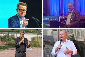 Endspurt im Wahlkampf: Spitzenpolitiker geben sich in Chemnitz die Klinke in die Hand - Zwei Tage, vier Spitzenpolitiker: Am Ende des Wahlkampfes war noch einmal richtig was los in Chemnitz.